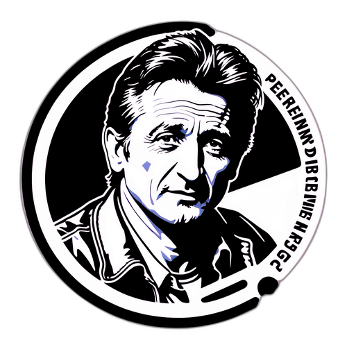 Sean Penn Film Reel Sticker
