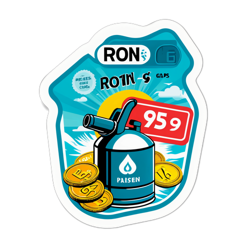 Nhãn dán giá xăng Ron 95
