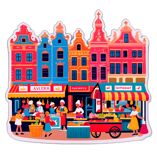 Marktszene aus Antwerpen