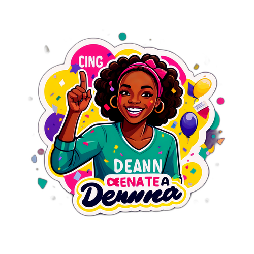 Create a Vibrant Dewanna Bonner Sticker
