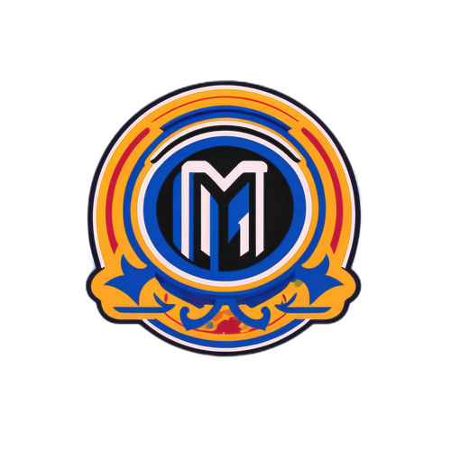 Sticker Inter Milan cu elemente tradiționale italiene