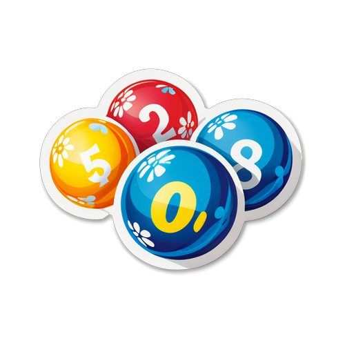 Disenyong Sticker ng Resulta ng PCSO Lotto