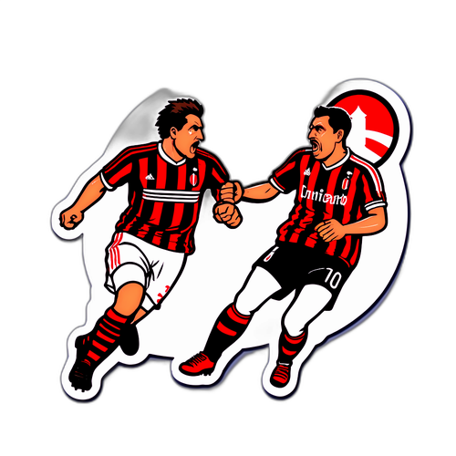 สติ๊กเกอร์การต่อสู้ระหว่างมิลานและเครโมนีเซ