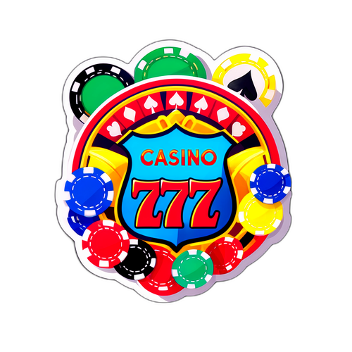 Sticker na may Temang Casino