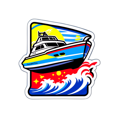 ナリタボートレースを盛り上げるエネルギッシュなデザインステッカー