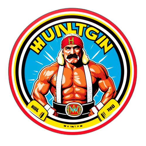 Humorní nálepka Hulk Hogan