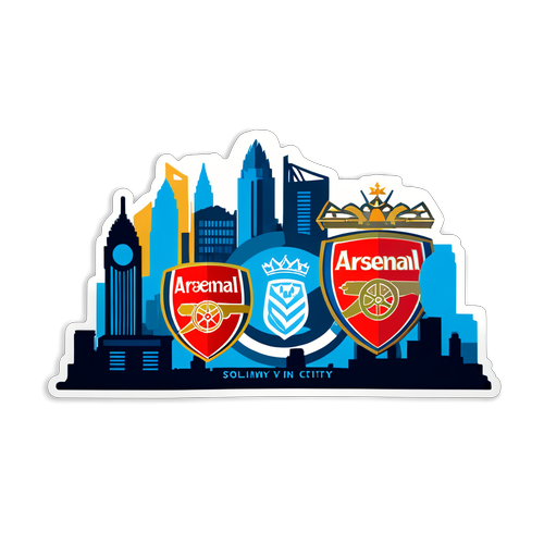 Duello Epico: I Mascotte di Man City e Arsenal si Scontrano nella Skyline della Città!