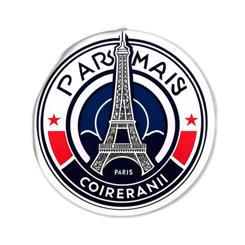 पेरिस सेंट-जर्मेन एफ.सी. प्रतीक का चिकना और आधुनिक डिज़ाइन