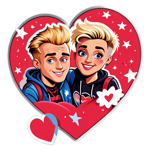 Le Couple Étoilé : Jake Paul et Jutta Leerdam en Caricature Amoureuse!