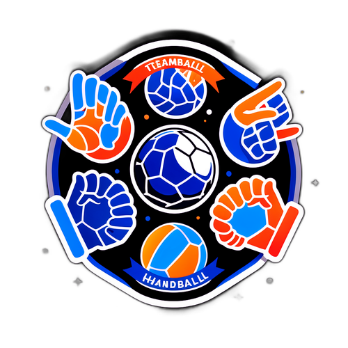 Handboll Laganda Klistermärke