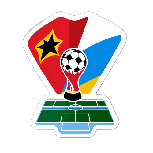 עיצוב מדבקה לטורניר 'אנגולה נגד ארגנטינה'