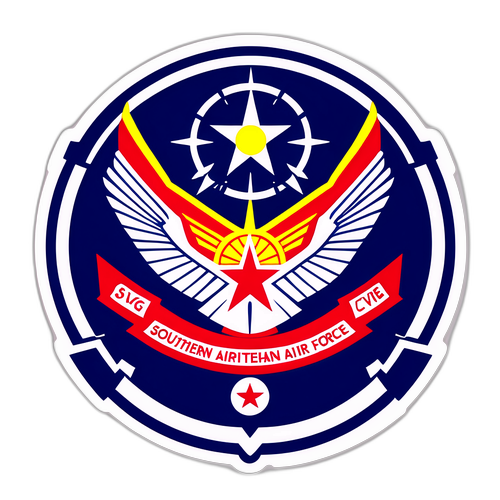 南方空军警告贴纸