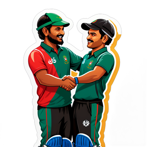 Stiker Perlawanan Kriket Bangladesh vs India