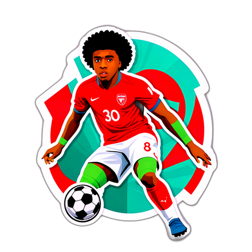 Alex Iwobi'nin Tarzı ve Başarısını Yansıtan Sticker