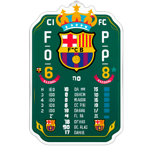 एल्चे CF और FC बार्सिलोना की स्टैंडिंग्स स्टिकर