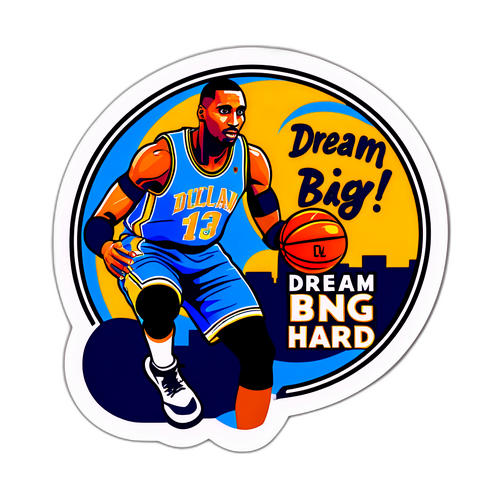 Motivational Basketball Sticker