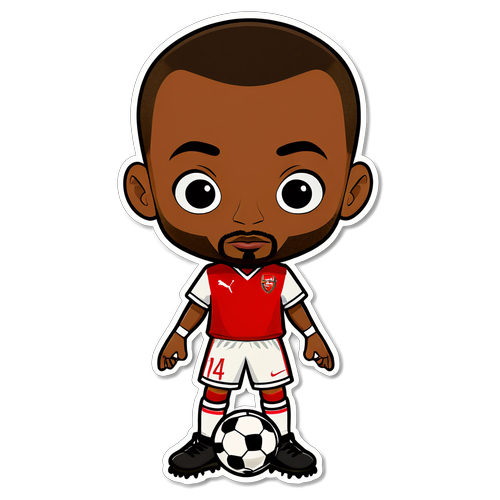 Hình chibi cầu thủ Arsenal số 14 Thierry Henry