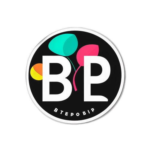 स्टाइलिश 'BP' स्टिकर