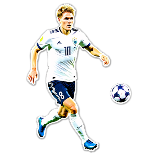 Odegaard Voetbal Actie