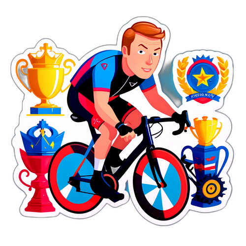 Chris Hoy som en tegneseriefigur