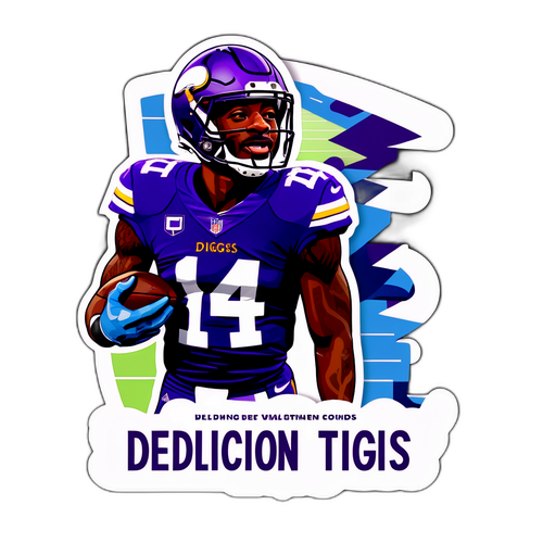 Motiverende klistermærke med Stefon Diggs