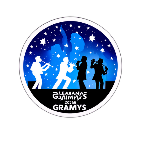 En glamorös klistermärke för Grammys 2026