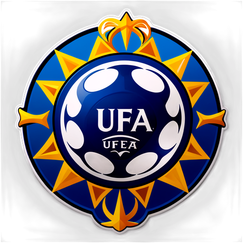 UEFA-Logo Aufkleber für die europäische Fußballgemeinschaft