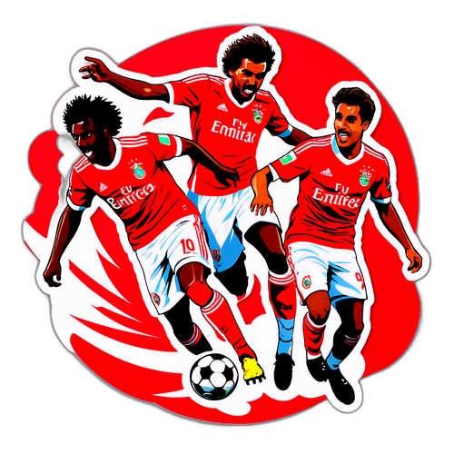 Jucători Benfica în Acțiune