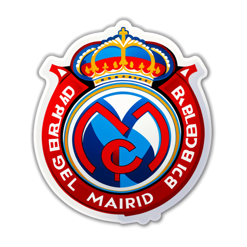 Diseño de sticker con el escudo del Real Madrid y Stade Brestois