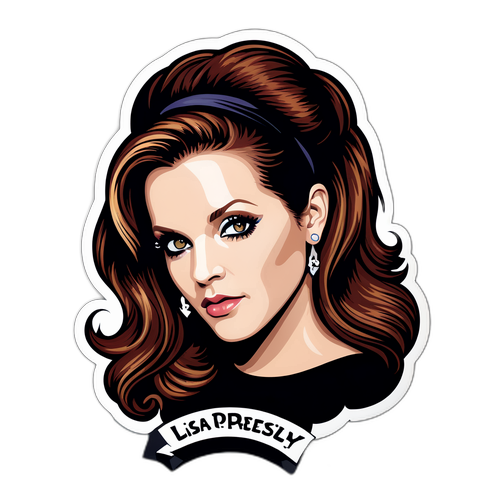 Sticker in Erinnerung an Lisa Marie Presley