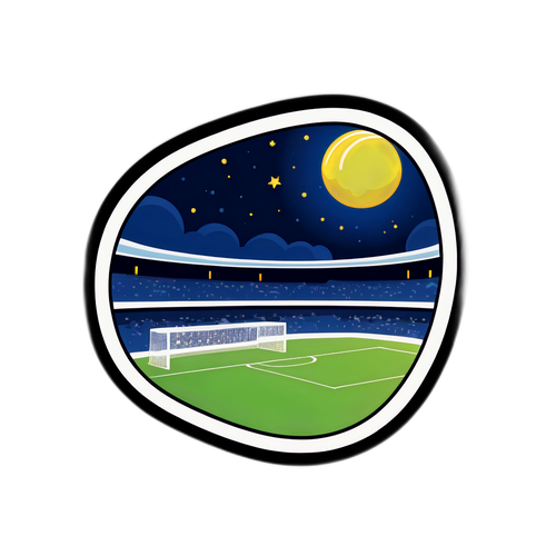 บรรยากาศของการแข่งขันฟุตบอลตอนกลางคืน