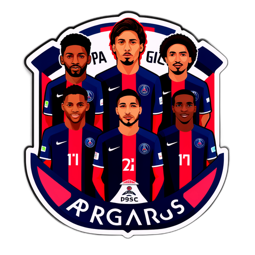 Autocolant PSG - Angers