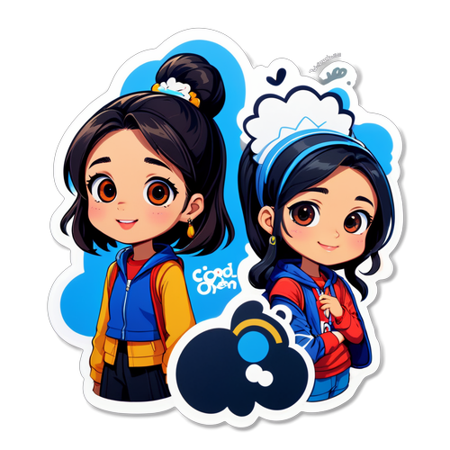 เยาว์กรานไช: สติ๊กเกอร์ที่แสดงท่าทางของสาวๆ ที่ชื่นชมเยาว์กรานไช