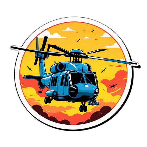 自衛隊ヘリコプターのイラスト