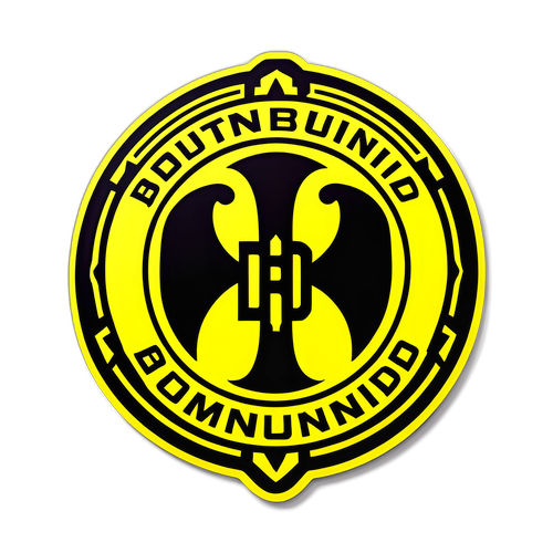 Τόλμηρη αυτοκόλλητη σφραγίδα της Borussia Dortmund