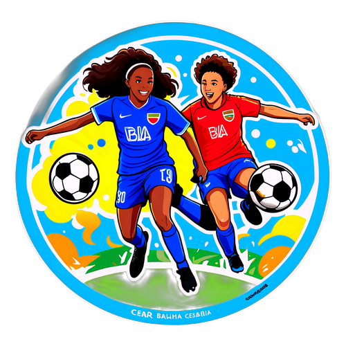 Stiker Ceria Ceara dan Bahia dalam Aksi