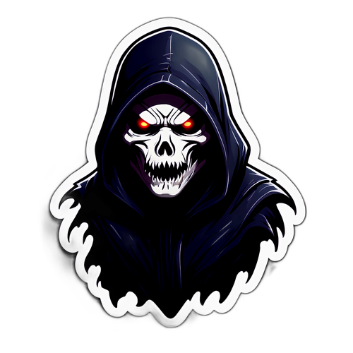 Adesivo de Horror com Stalker Sombrio