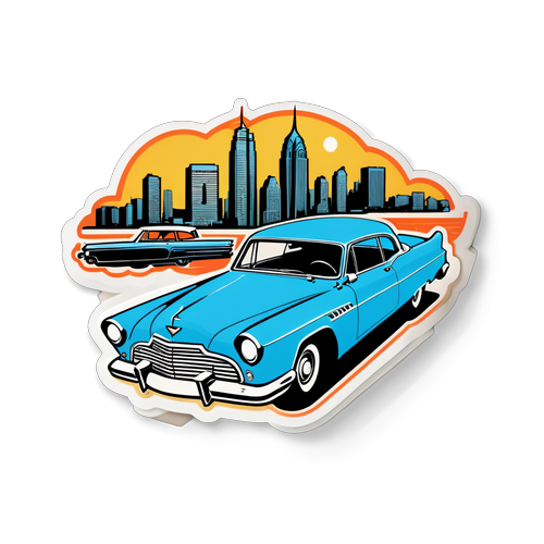 Retro-sticker med ikoniske scener fra The Sopranos