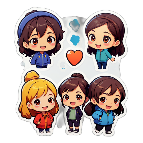 Стикер с главными героями сериала "Я буду помнить"