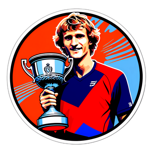 Zverev'in Şampiyonluk Anını Kutlayan Tasarım