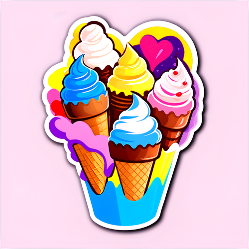 Indulge Your Sweet Tooth: Celebrate National Ice Cream Day with Vibrant Flavors and Whimsical Designs!