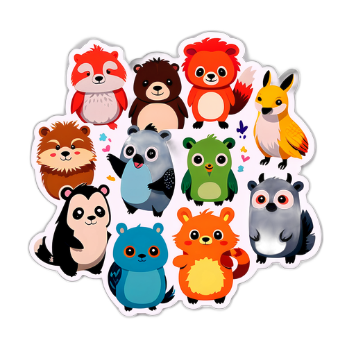 Ystävyys eläinkuvasto