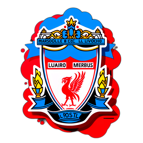 馬賽對利物浦足球賽海報