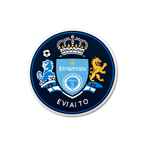 Sticker ng Loyal na Tagahanga ng Man City at Everton