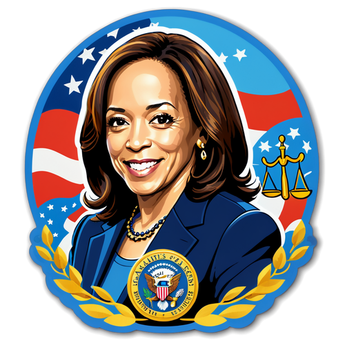 Kamala Harris: Das Must-Have Sticker für Demokraten – Ein Symbol für Stolz und Gerechtigkeit!