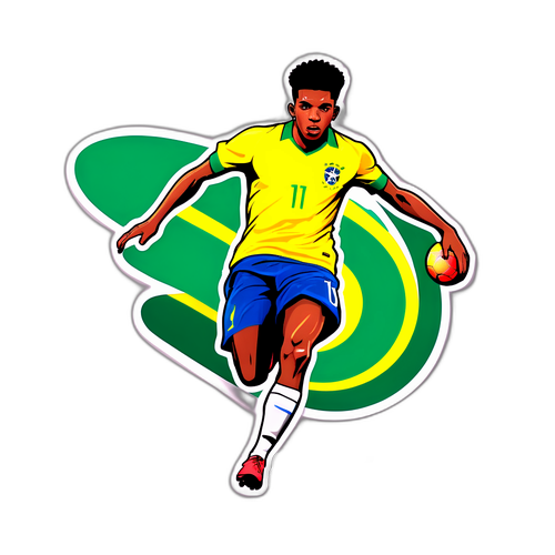 Stiker Pemain Muda Brasil