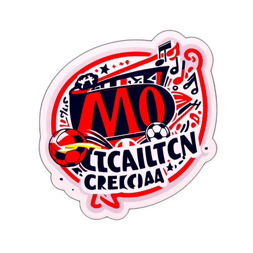 Sticker reprezentând un meci de fotbal între Milan și Genoa
