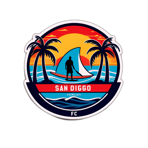 San Diego FC Surfboard Sticker