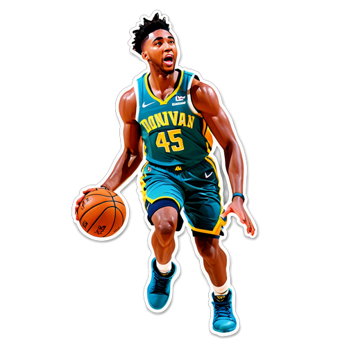 Sticker ni Donovan Mitchell na Nasa Hangin para sa Dunk