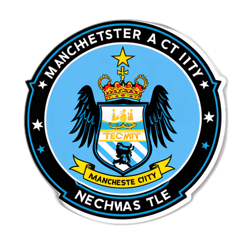 曼城對紐卡斯爾的粉絲貼紙